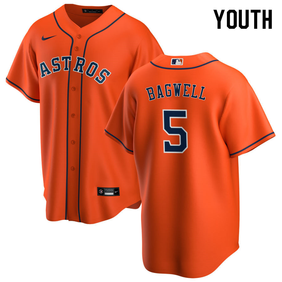 Nike Youth #5 Jeff Bagwell Houston Astros Baseball Jerseys Sale-Orange